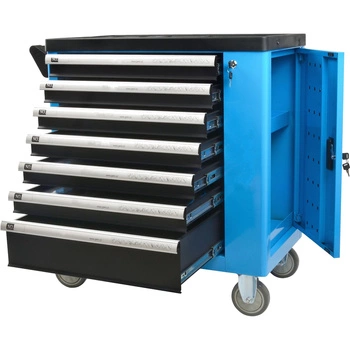 Szafka narzędziowa z wyposażeniem wózek narzędziowy 7 szuflad, 243el.