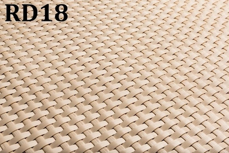 Donica ogrodowa technorattanowa 46x46x46cm RD18 - Kremowy