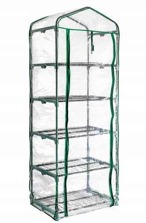 Mini szklarnia ogrodowa 5 półek, 195x70x50cm