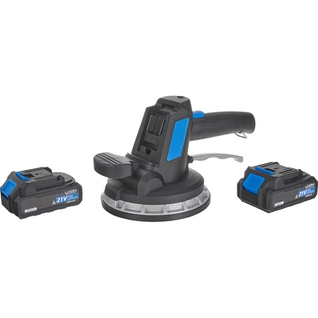 Przyssawka wibrująca akumulatorowa do układania płytek, zestaw z ładowarką + 2 x akumulator 2000mAh 21V