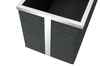 Donica ogrodowa technorattanowa 98x25x34cm RD04 - Czarny