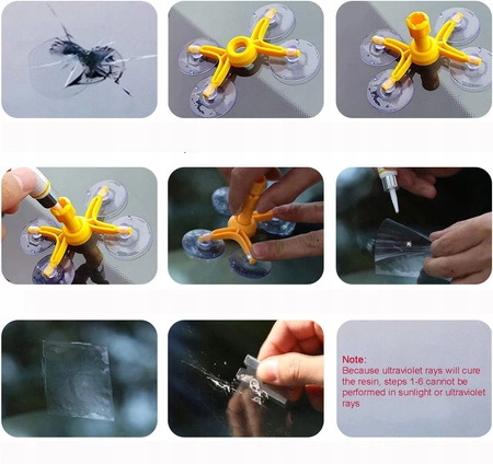 ZESTAW NAPRAWCZY SZYBY SAMOCHODOWEJ