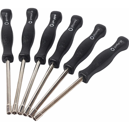 Klucze wkrętaki do regulacji gaźników 8szt + szczotki do dysz 12szt zestaw w etui