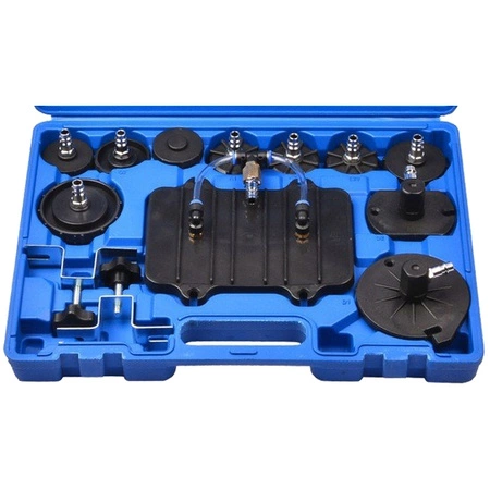 Adaptery do odpowietrzania i wymiany płynu hamulcowego zestaw, 12 adapterów