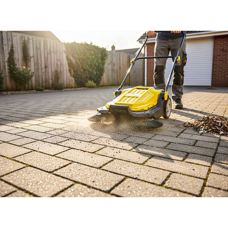 Zamiatarka ręczna do kostki brukowej i podjazdów 65cm