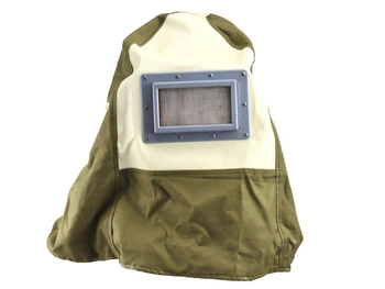 Maska do piaskowania z kaskiem ochronnym