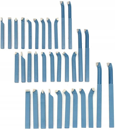 Komplet noży tokarskich 12x12mm 11 sztuk