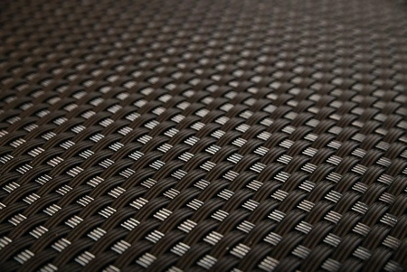 Donica ogrodowa technorattanowa 46x46x46cm RD02 - Ciemny brąz