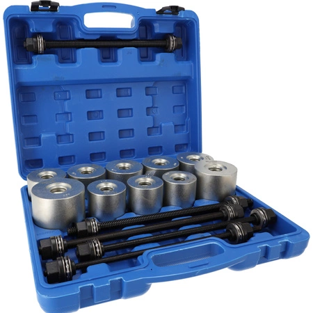 Ściągacz tulei wahacza zestaw ściągaczy i adapterów do łożysk M10-M18, 27el.