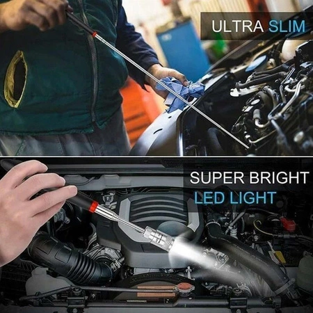 Chwytak magnetyczny teleskopowy LED 80cm