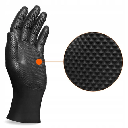 Rękawice nitrylowe super grube XL, 50szt