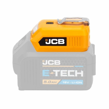 Adapter do ładowania USB z latarką LED, JCB