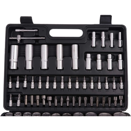 Klucze nasadowe 1/4'' 1/2'' torx typH + bity zestaw, 108el.