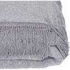 Koc bawełniano-akrylowy z frędzlami Basic Cotton Cloud 150x200cm 430 g/m2 - Szary