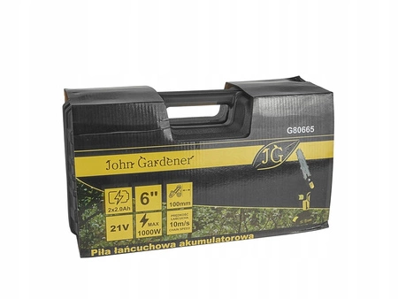 PIŁA ŁAŃCUCHOWA AKUMULATOROWA PILARKA 6" 2x2.0Ah 21V Li-ion