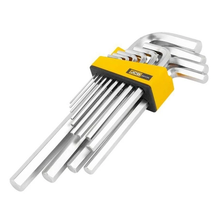 Klucze imbusowe długie 2-19mm zestaw 13el.,JCB