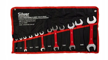 Klucze płaskie dwustronne 6-32mm 12 sztuk E10994