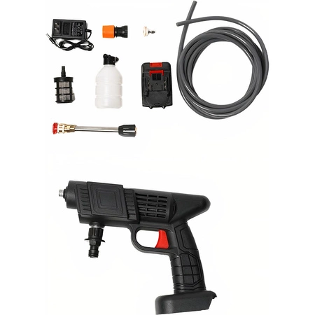 Myjka ciśnieniowa akumulatorowa 30 bar + dysze zestaw