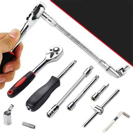 ZESTAW KLUCZY NASADOWYCH 1/4 KLUCZE NASADOWE 46 el