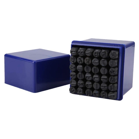 NUMERATORY WYBIJAKI ZNACZNIKI LITERY CYFRY STEMPLE 6MM 36 ELEMENTÓW