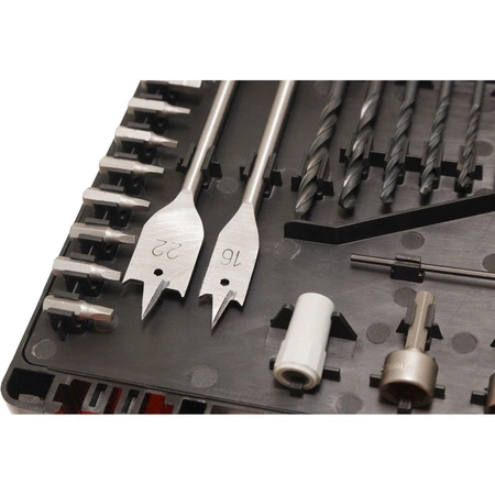 Skrzynka narzędziowa klucze nasadowe + wiertła + bity + akcesoria zestaw, 1400el.