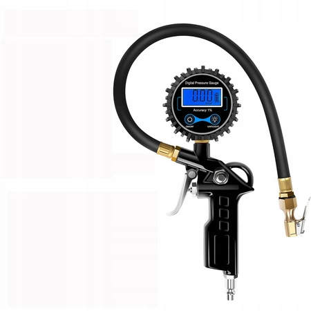 Pistolet do pompowania kół z manometrem cyfrowym