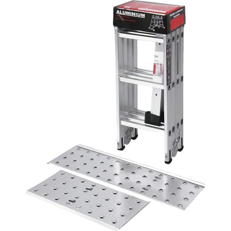 Drabina aluminiowa składana z platformą 4x3 346cm