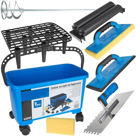 Zestaw narzędzi do fugowania 9el.