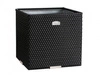 Donica ogrodowa technorattanowa 46x46x46cm RD04 - Czarny