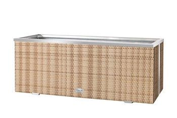 Donica ogrodowa technorattanowa 108x39x43cm RD08 - Słomkowy