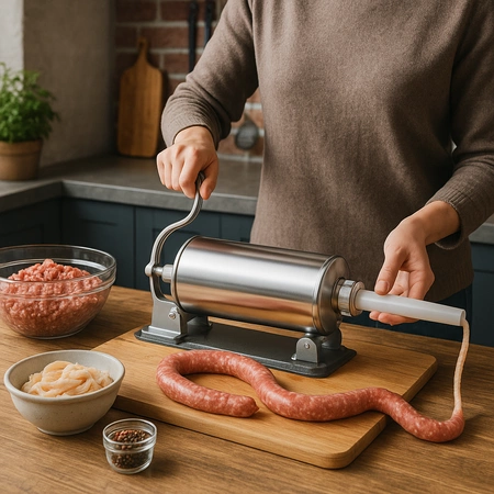 Nadziewarka-maszynka do nadziewania kiełbas pozioma 3kg