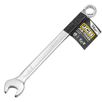 Klucz płasko-oczkowy odgięty 10mm, JCB
