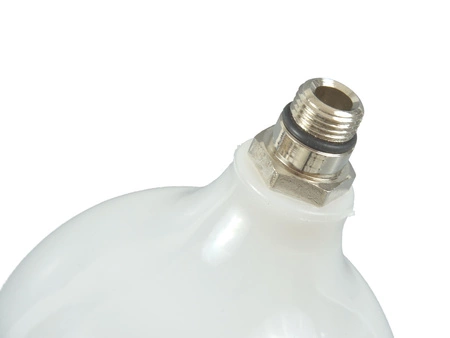 Zbiornik lakierniczy plastikowy 600 ml z gwintem zewnętrznym 13,7 mm