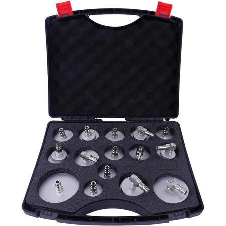 Zestaw adapterów do wymiany płynu hamulcowego, 15szt.