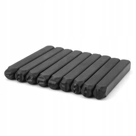 NUMERATORY WYBIJAKI ZNACZNIKI LITERY CYFRY STEMPLE 6MM 36 ELEMENTÓW