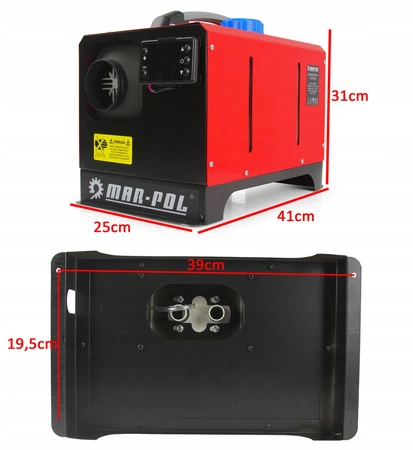 NAGRZEWNICA OLEJOWA SAMOCHODOWA DMUCHAWA OGRZEWANIE POSTOJOWE 9KW