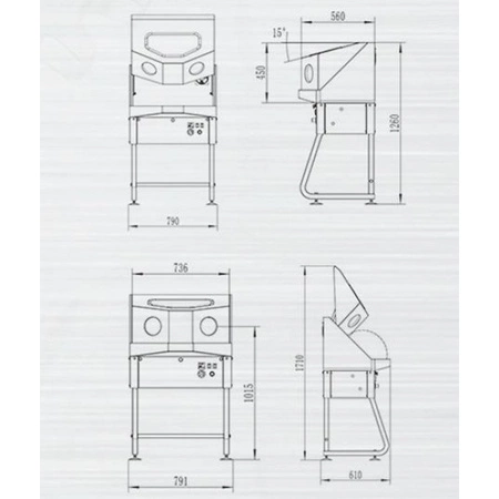Myjka kabinowa warsztatowa 5-8bar z podgrzewaniem + płyn 3x5l zestaw