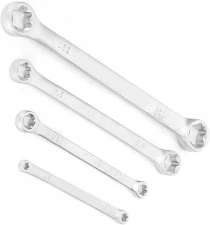 Klucze oczkowe-torx zestaw 4 sztuk E6-E24