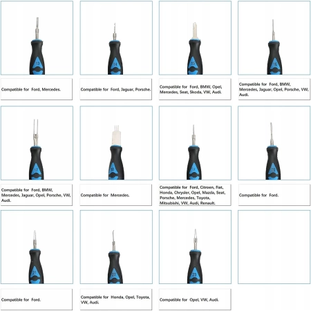 Zestaw do rozłączania konektorów, 23el.