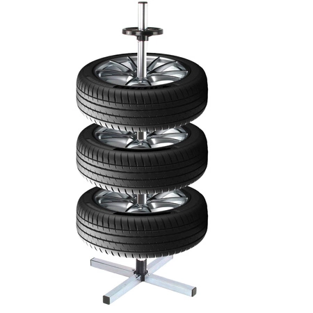 Stojak na opony i felgi – uniwersalny wieszak na 4 koła
