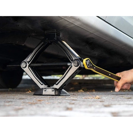 Podnośnik trapezowy 2t z kluczem-grzechotką 115-400mm