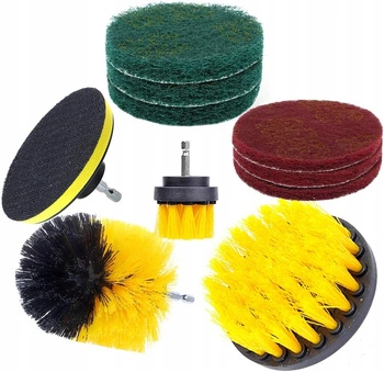 Szczotki sprzątające na wiertarkę 10 elementów