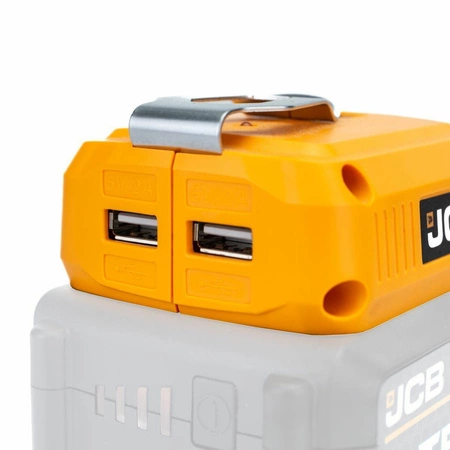 Adapter do ładowania USB z latarką LED, JCB