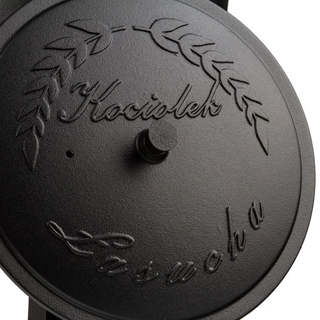 Kociołek żeliwny garnek myśliwski 10l