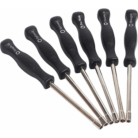 Klucze wkrętaki do regulacji gaźników 8szt + szczotki do dysz 12szt zestaw w etui