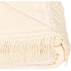 Koc bawełniano-akrylowy z frędzlami Basic Cotton Cloud 150x200cm 430 g/m2 - Ecru