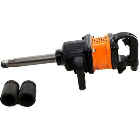 Klucz udarowy pneumatyczny 1" 5500Nm + walizka + 2 nasadki