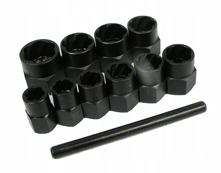 Nasadki do obrobionych śrub 3/8' 11el.