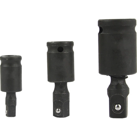Przegub udarowy kulowy zestaw 1/4" 3/8" 1/2", 3szt.