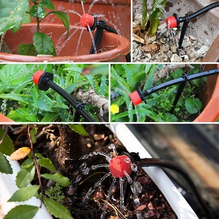 Zestaw do nawadniania ogrodu szklarni trawników kurtyna, wąż ogrodowy 30m + dysze